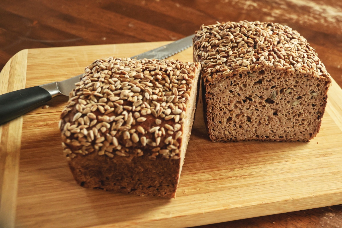 Celozrnný žitný miso chléb z kvasu