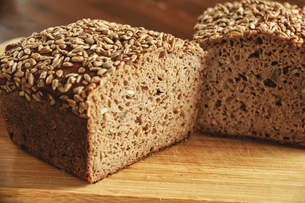 Whole grain rye sourdough miso bread