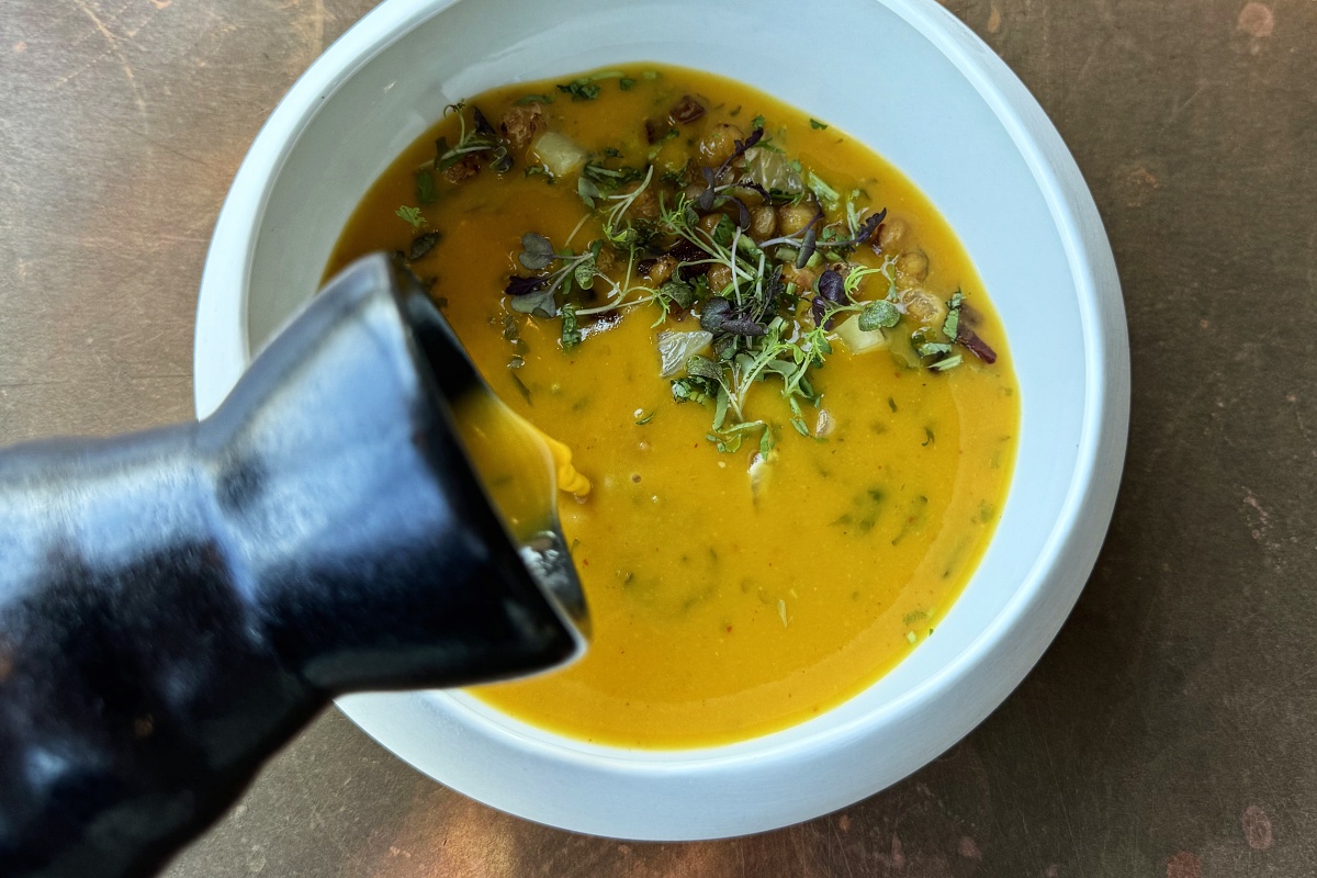 Chilli dýňová miso polévka