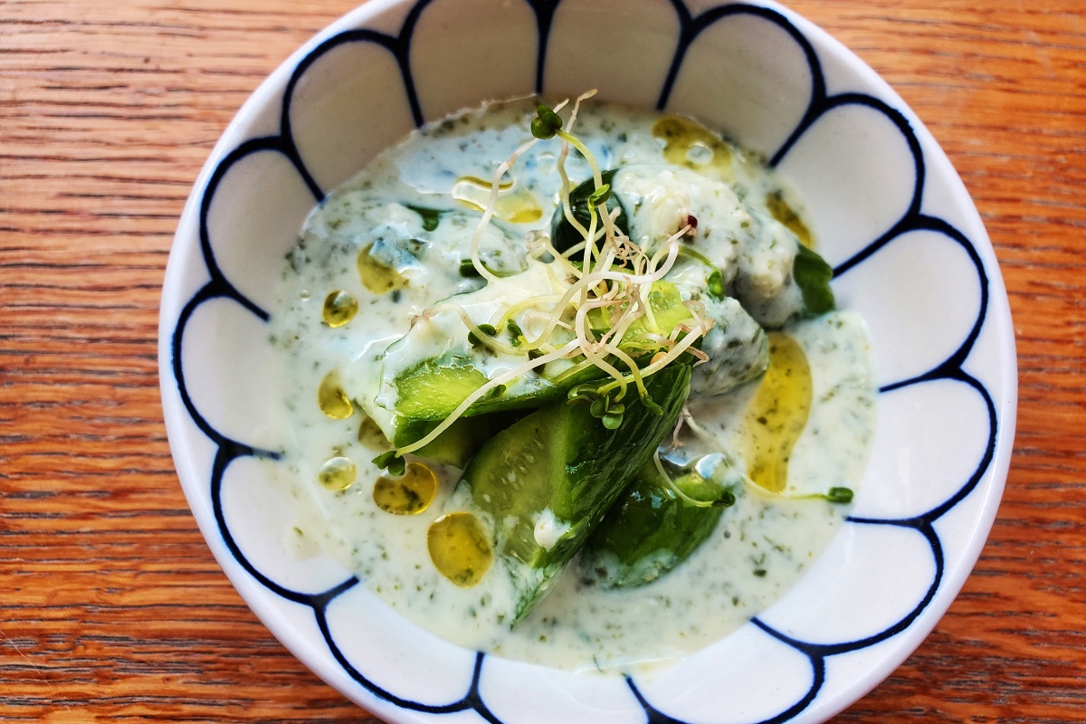 Spring cucumber salad