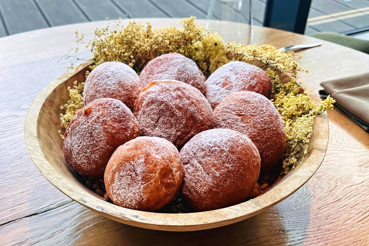 Donuts with miso pudding