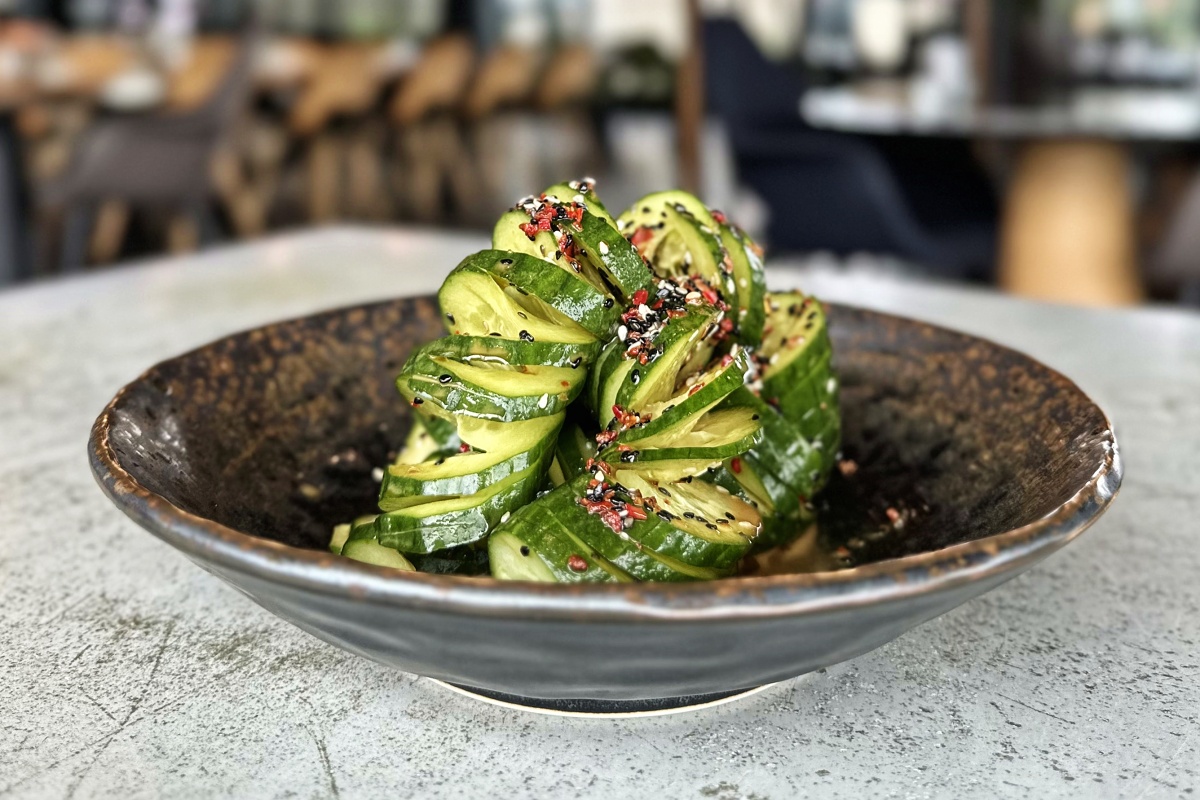 Cucumber with tamari