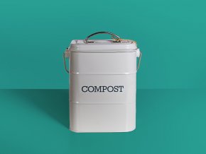 Koš na bioodpad Kitchen craft kompostér šedá nádoba