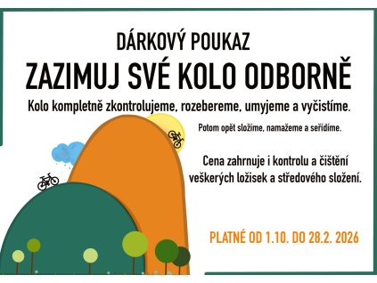 Dárkový poukaz ZAZIMUJ SVÉ KOLO