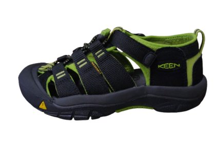 keen newport h2 youth children toodler black lime green eu28 eu31 eu37