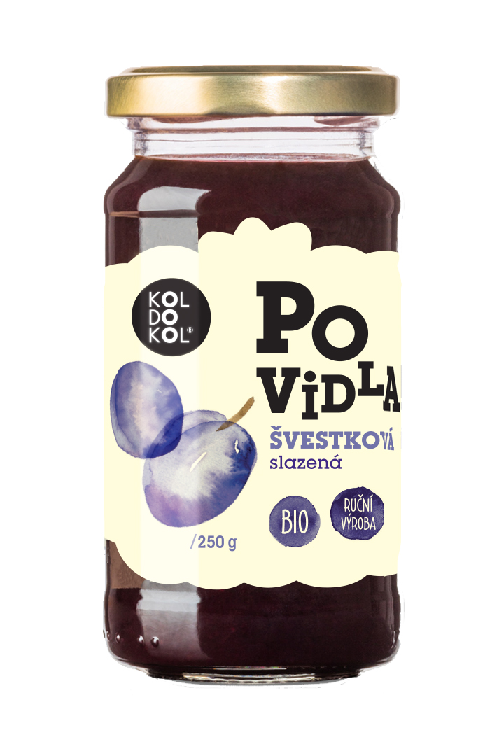Povidla švestková slazená 250g bio