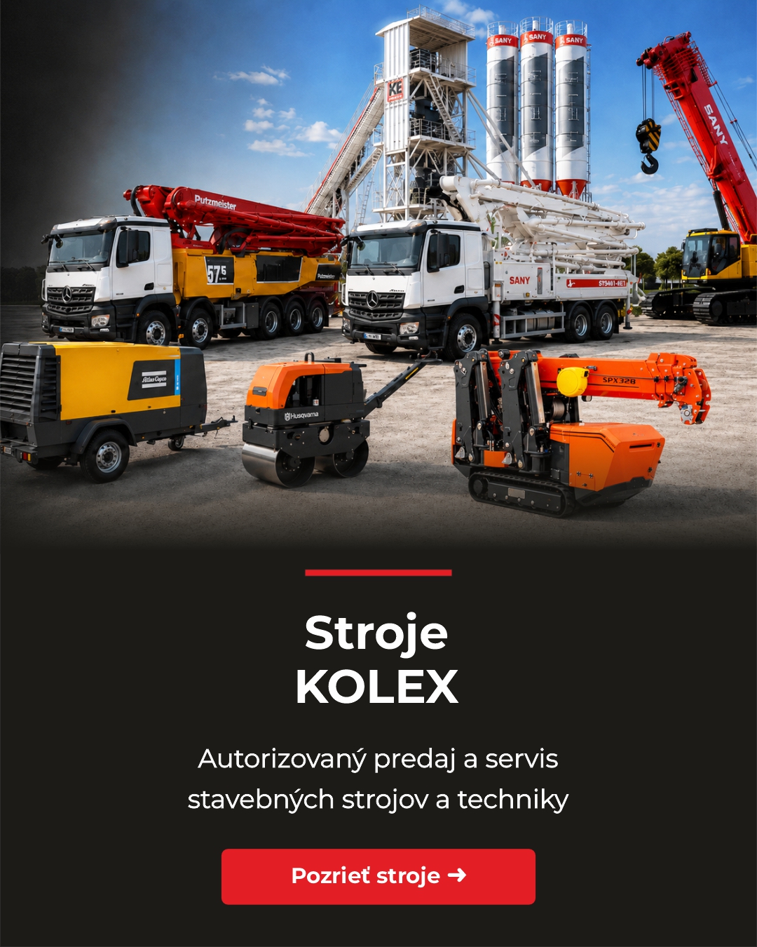 Profesionálne stroje a služby Kolex mobil