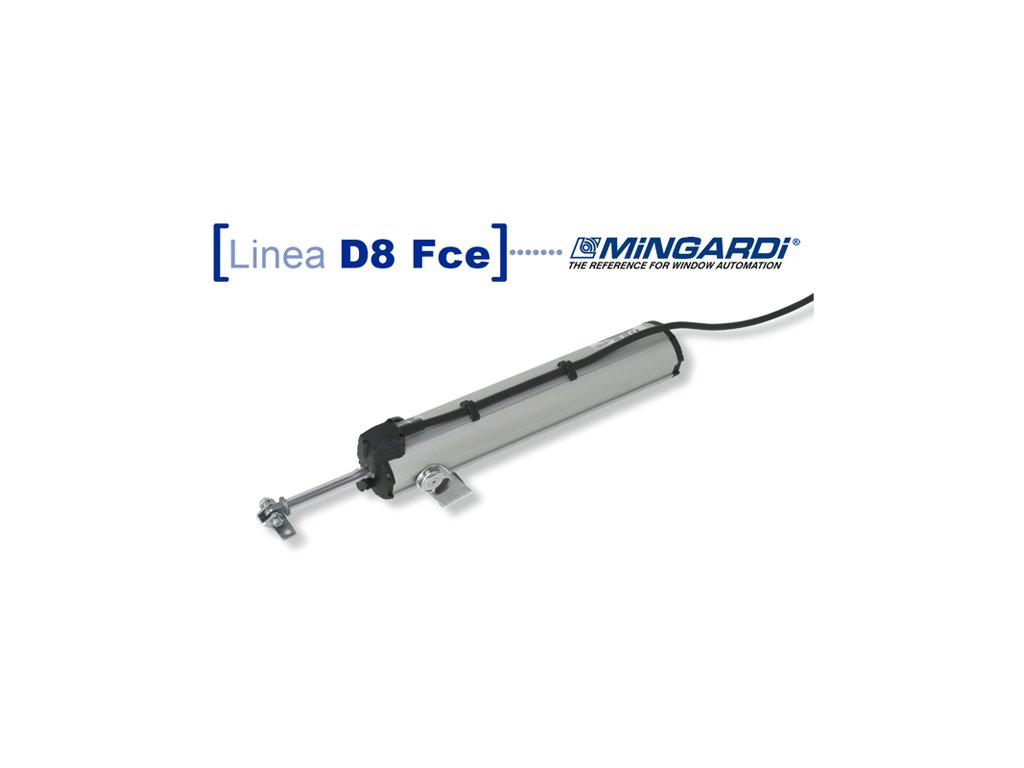 Mingardi D8Fce (Varianta produktu Mingardi D8Fce šroubovicový elektrický otvírač oken a světlíků Zdvih||Napětí 400)