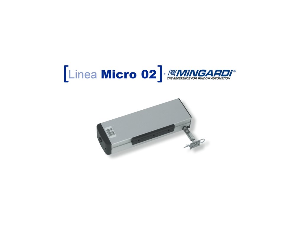 Mingardi Micro 02 (Varianta produktu Mingardi Micro 02 Elektrický otvírač oken a světlíků Micro 02 Zdvih||Napětí||Barva 250/380mm||230V~/ 50Hz||bílá)