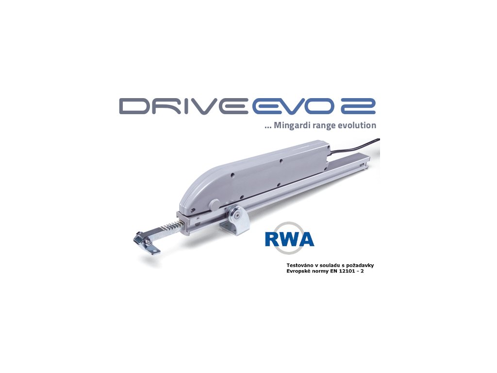Mingardi Drive Evo 2 (Varianta produktu Mingardi Drive Evo 2 Elektrický otvírač oken a světlíků  Drive Evo 2 Zdvih||Napětí (pouze pohon bez táhla)||24V=)