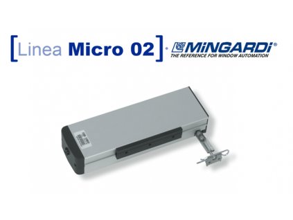 Mingardi Micro 02 (Varianta produktu Mingardi Micro 02 Elektrický otvírač oken a světlíků Micro 02 Zdvih||Napětí||Barva 250/380mm||230V~/ 50Hz||bílá)