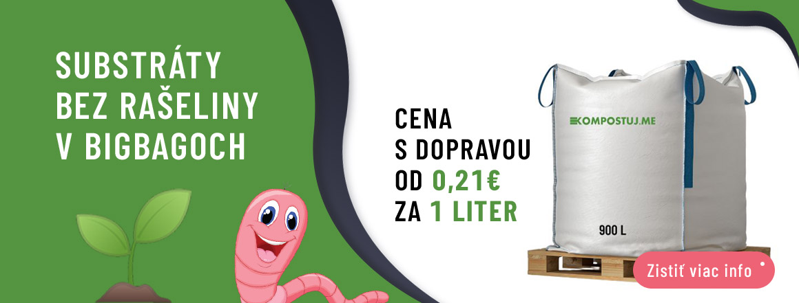 Substráty bez rašeliny v bigbagoch v cene s dopravou už od 0,21€ za 1 liter