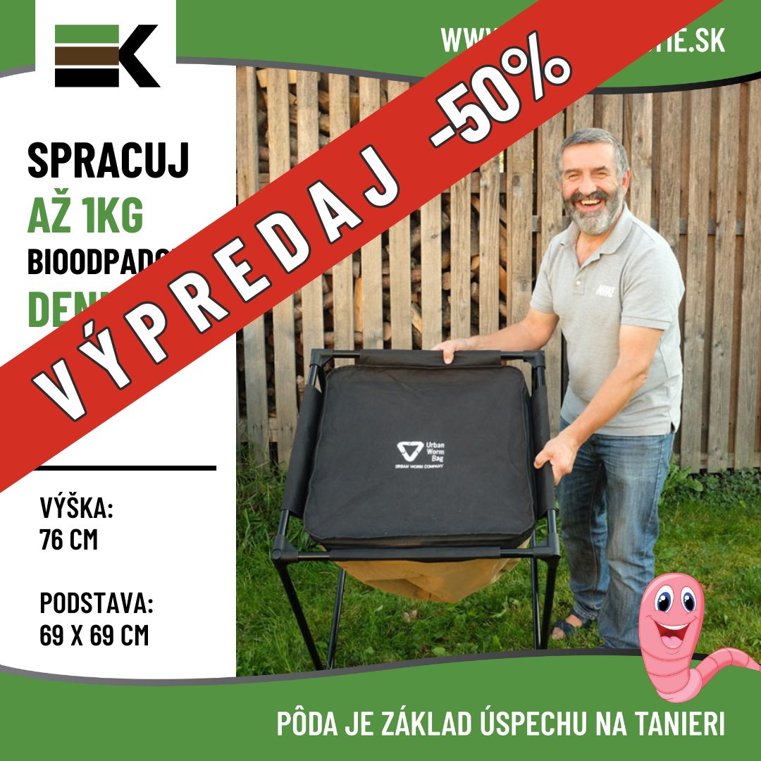 Výpredaj -50% zľava vermikompostér Urban Worm Bag