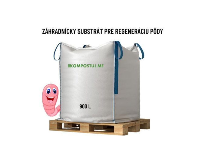 Záhradnícky substrát pre regeneráciu pôdy 900L bigbag