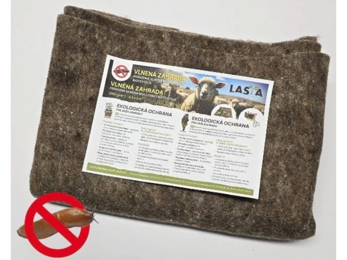 Mulčovacia netkaná textília z ovčej vlny 0,5 x 2 m