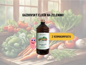 Gazdovský elixír Vermivital z vermikompostu na zeleninu
