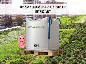Strešný substrát na zelené strechy intenzívny 900L