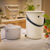 Organko Daily, Bokashi Organko 2 and Bokashi Organko 1 togeher on the kitchen counter image web