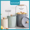 set dózy na potraviny a nadoba na bioodpad kitchen craft