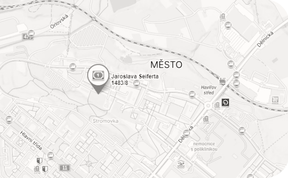 Mapa provozovny Kosmetika Janka