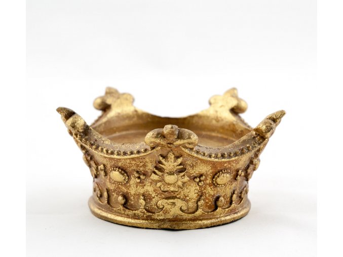 Svícen ve tvaru koruny, 11 cm