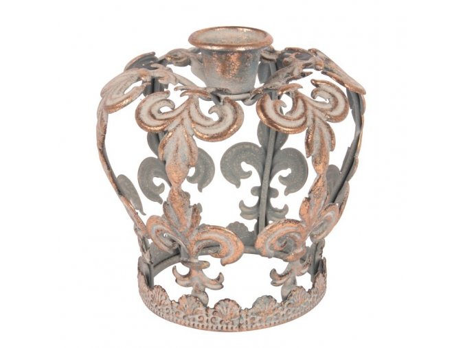 Svícen s patinou, 15 cm