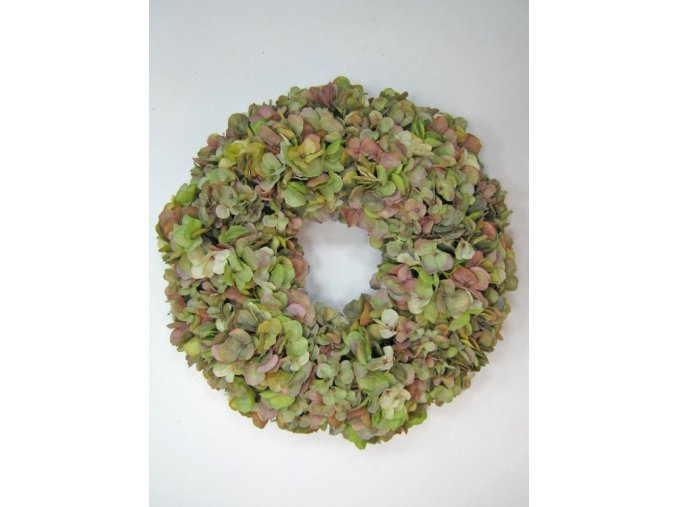 Colours Green Hydrangea Wreath 46cm 101224GRMA