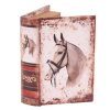 Book box 15 cm Horse white