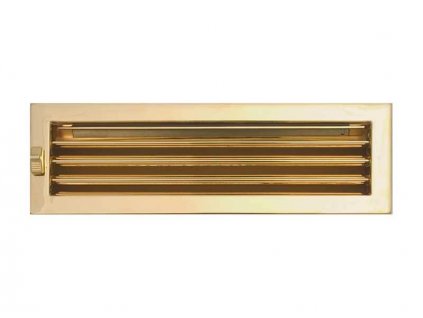 HARK Krbová mřížka HARK Lamelle 15x46 cm, zlato, regulovací, vyndavací