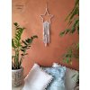 Macrame hvezda na zed bezova