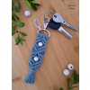 Macrame klicenka Laurel tmave zelena