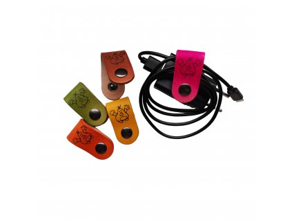 Krotitel kabelů kožený s Krtkem