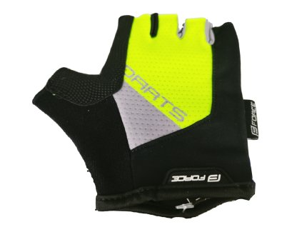 4093 1 rukavice force darts gel fluorescencne zlute m