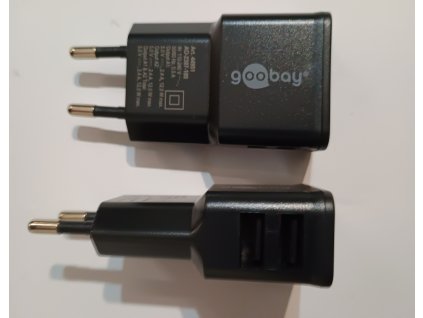 NABÍJEČKA USB C GOOBAY 2 PORTY 2,4A 12W