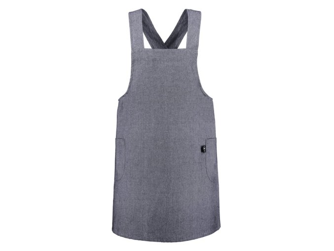 Zástěra cross back námořní modrá