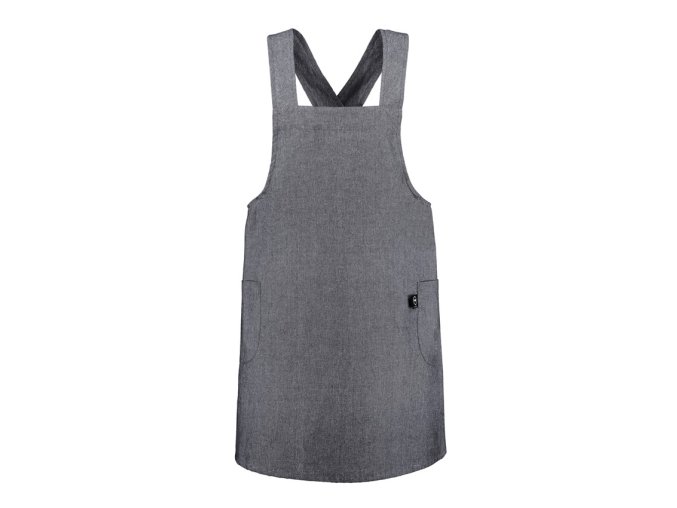 Zástěra cross back tmavě šedá