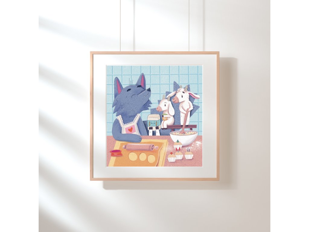 Beige Minimalist Wall Art Frame Mockup Instagram Post
