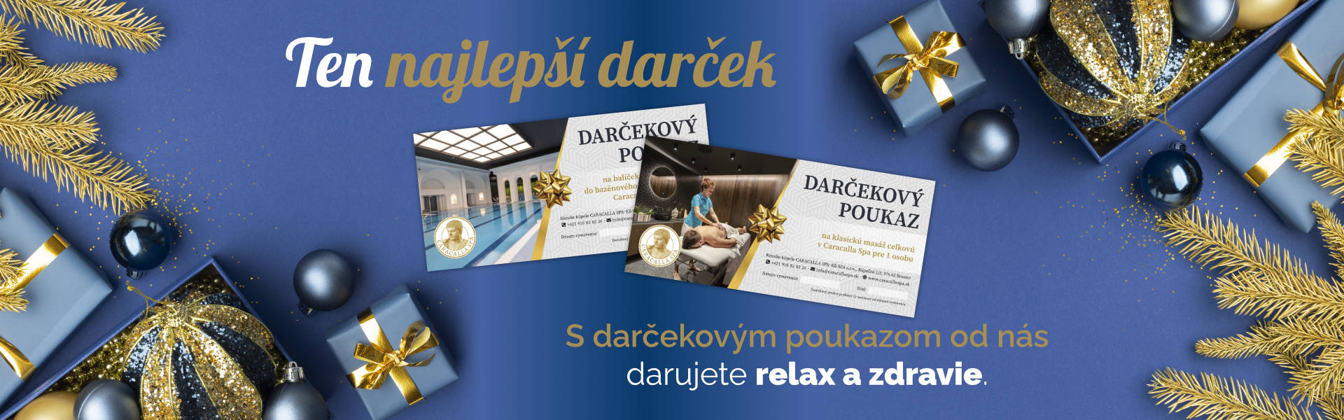 Darčekový poukaz - najlepší darček na Vianoce.