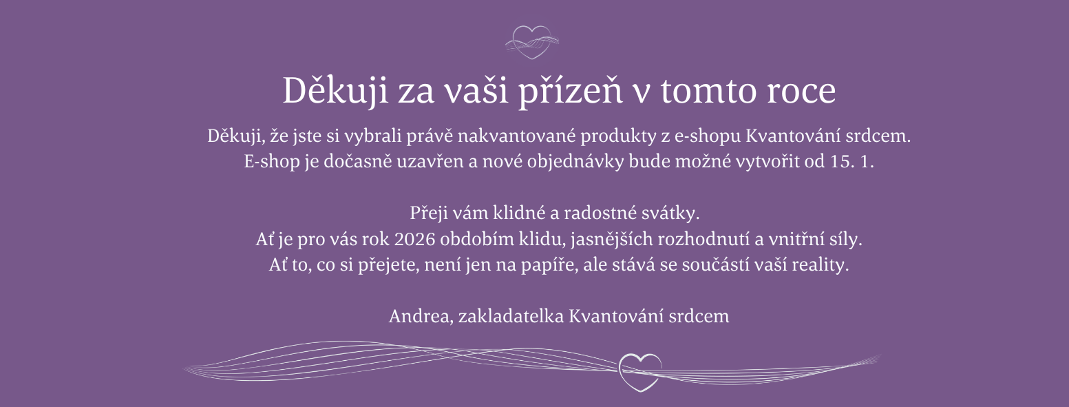 E-shop uzavřen, otevíráme 15. 1.