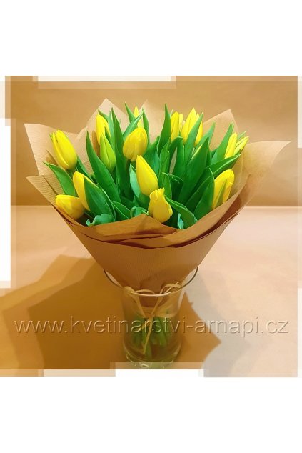 darková kytice - žluté tulipány