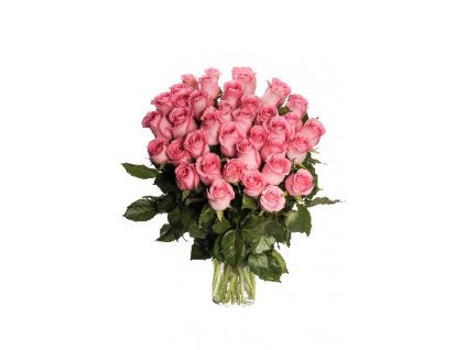 Květiny Gelnarová kytice růžových růží1