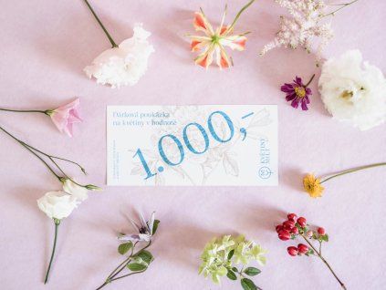 Dárkový poukaz na 1 000 Kč