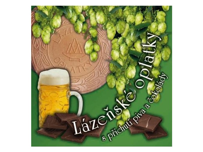 Lázeňské oplatky pivo čokoláda