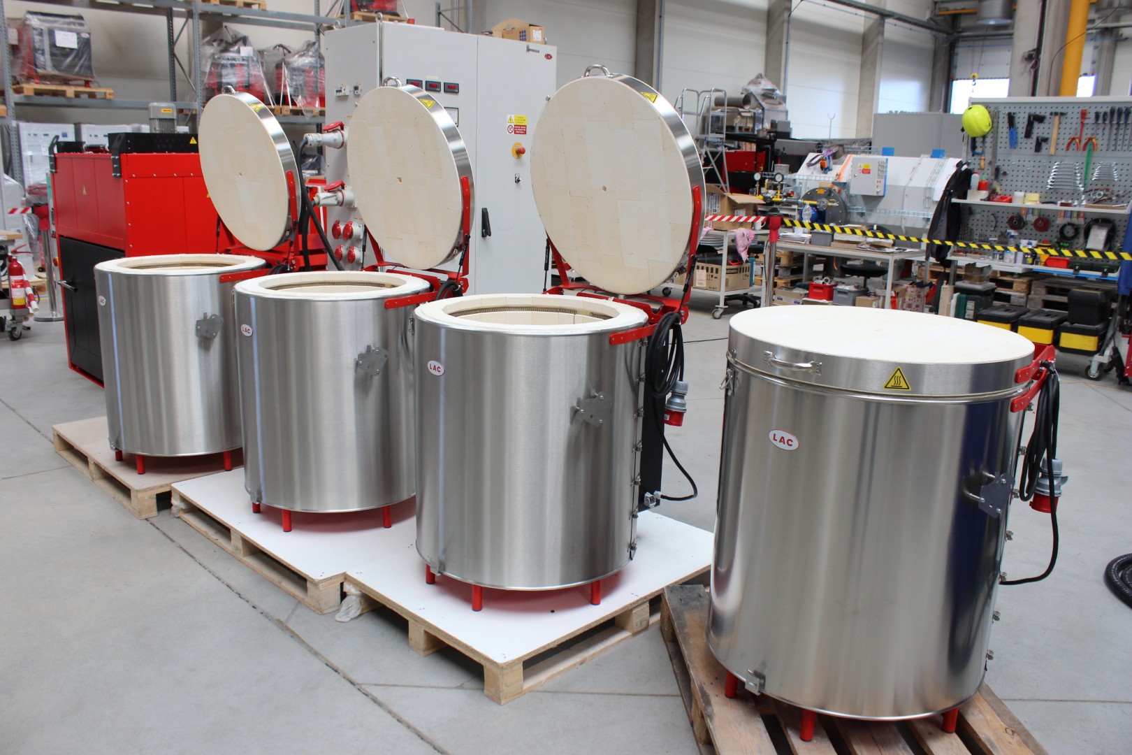 Open LAC ceramic kilns in different sizes
