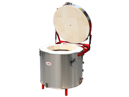 Top-Loading Ceramic Kiln M 30/13 up to 1320 °C – HtCeramic Controller open