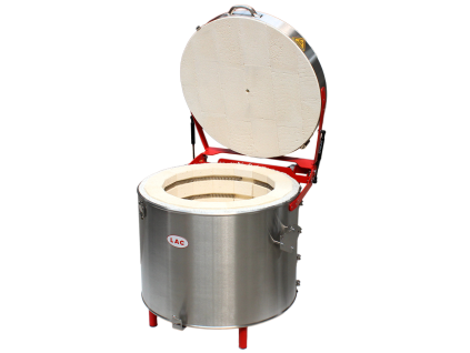 Top-Loading Ceramic Kiln M 45/13 (230 V) up to 1320 °C LAC  open