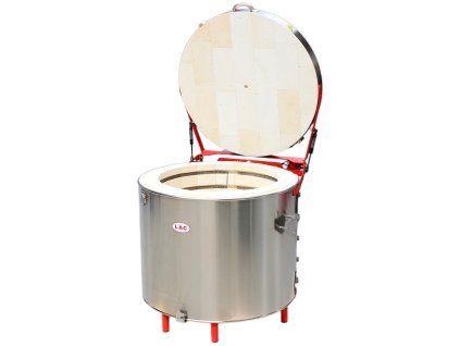 Top-Loading Ceramic Kiln M 100/13 up to 1320 °C – HtCeramic Controller LAC open