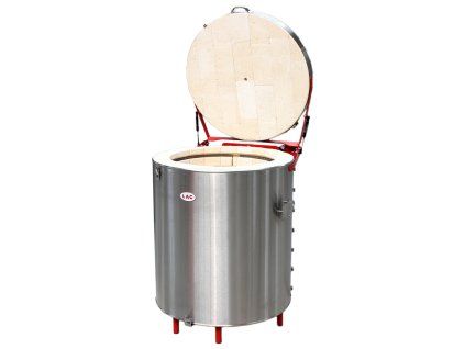 Top-Loading Ceramic Kiln M 160/13 up to 1320 °C – HtCeramic Controller LAC open