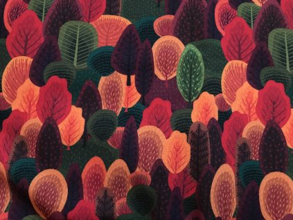 Vodítko podzimní les