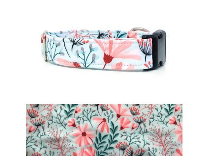 Obojek softshell pastelové květy